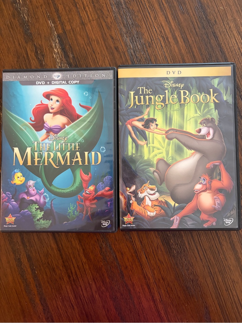 Disney DVDs - The Little Mermaid and The Jungle Book